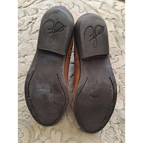 Sam Edelman Leather Fringe Cuffed Ankle Booties - Picture 6 of 7